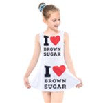I love brown sugar Kids  Skater Dress Swimsuit