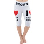 I love brown sugar Lightweight Velour Cropped Yoga Leggings