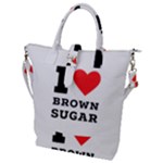 I love brown sugar Buckle Top Tote Bag