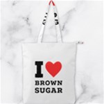 I love brown sugar Double Zip Up Tote Bag