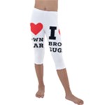 I love brown sugar Kids  Lightweight Velour Capri Leggings 