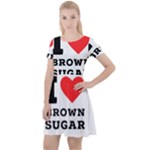 I love brown sugar Cap Sleeve Velour Dress 