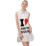 I love brown sugar Sleeveless Shirt Dress