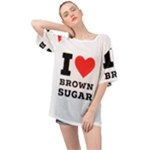 I love brown sugar Oversized Chiffon Top