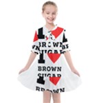 I love brown sugar Kids  All Frills Chiffon Dress