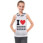 I love brown sugar Kids  Sleeveless Hoodie