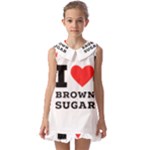 I love brown sugar Kids  Pilgrim Collar Ruffle Hem Dress