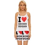 I love brown sugar Satin Pajama Short Set