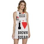 I love brown sugar Sleeveless High Waist Mini Dress