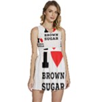 I love brown sugar Sleeveless High Waist Mini Dress