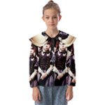 Cute Adorable Victorian Gothic Girl 2 Kids  Peter Pan Collar Blouse