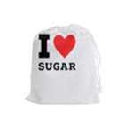 I love sugar  Drawstring Pouch (Large)