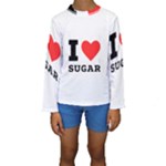 I love sugar  Kids  Long Sleeve Swimwear