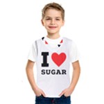 I love sugar  Kids  Basketball Tank Top