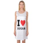 I love sugar  Sleeveless Satin Nightdress