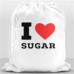 I love sugar  Drawstring Bag (Large)