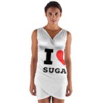 I love sugar  Wrap Front Bodycon Dress