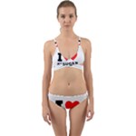 I love sugar  Wrap Around Bikini Set