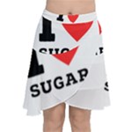 I love sugar  Chiffon Wrap Front Skirt