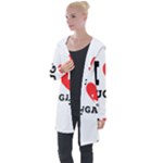 I love sugar  Longline Hooded Cardigan