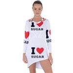 I love sugar  Asymmetric Cut-Out Shift Dress