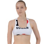 I love sugar  Criss Cross Racerback Sports Bra