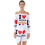 I love sugar  Off Shoulder Top with Skirt Set