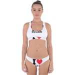 I love sugar  Cross Back Hipster Bikini Set