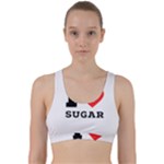 I love sugar  Back Weave Sports Bra