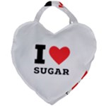 I love sugar  Giant Heart Shaped Tote