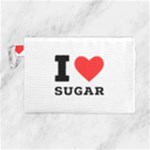 I love sugar  Canvas Cosmetic Bag (Large)