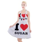 I love sugar  Halter Party Swing Dress 