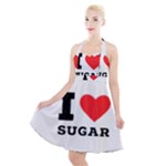 I love sugar  Halter Party Swing Dress 