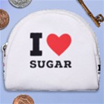 I love sugar  Horseshoe Style Canvas Pouch