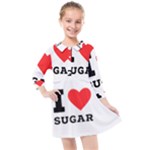 I love sugar  Kids  Quarter Sleeve Shirt Dress