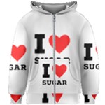 I love sugar  Kids  Zipper Hoodie Without Drawstring