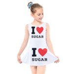 I love sugar  Kids  Skater Dress Swimsuit