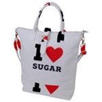 I love sugar  Buckle Top Tote Bag