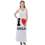 I love sugar  Sleeveless Velour Maxi Dress