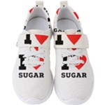 I love sugar  Men s Velcro Strap Shoes