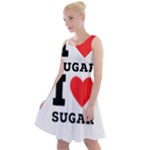 I love sugar  Knee Length Skater Dress