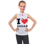 I love sugar  Kids  Sleeveless Polo Tee