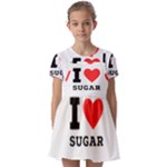 I love sugar  Kids  Short Sleeve Pinafore Style Dress