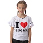 I love sugar  Kids  Cut Out Flutter Sleeves