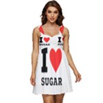 I love sugar  Ruffle Strap Babydoll Chiffon Dress