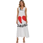 I love sugar  V-Neck Sleeveless Loose Fit Overalls