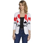 I love sugar  Women s One-Button 3/4 Sleeve Short Jacket