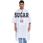 I love sugar  Men s Hooded Rain Ponchos