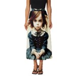 Cute Adorable Victorian Gothic Girl 3 Classic Midi Chiffon Skirt