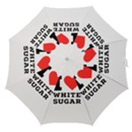 I love white sugar Straight Umbrellas